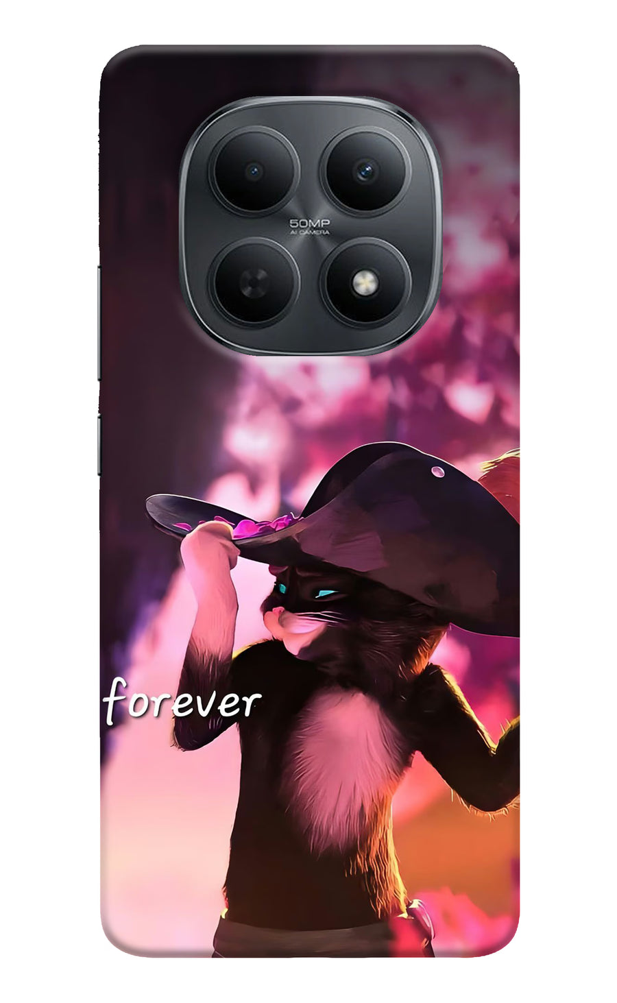 Forever Cat Poco M8 5G Back Cover, Hard case