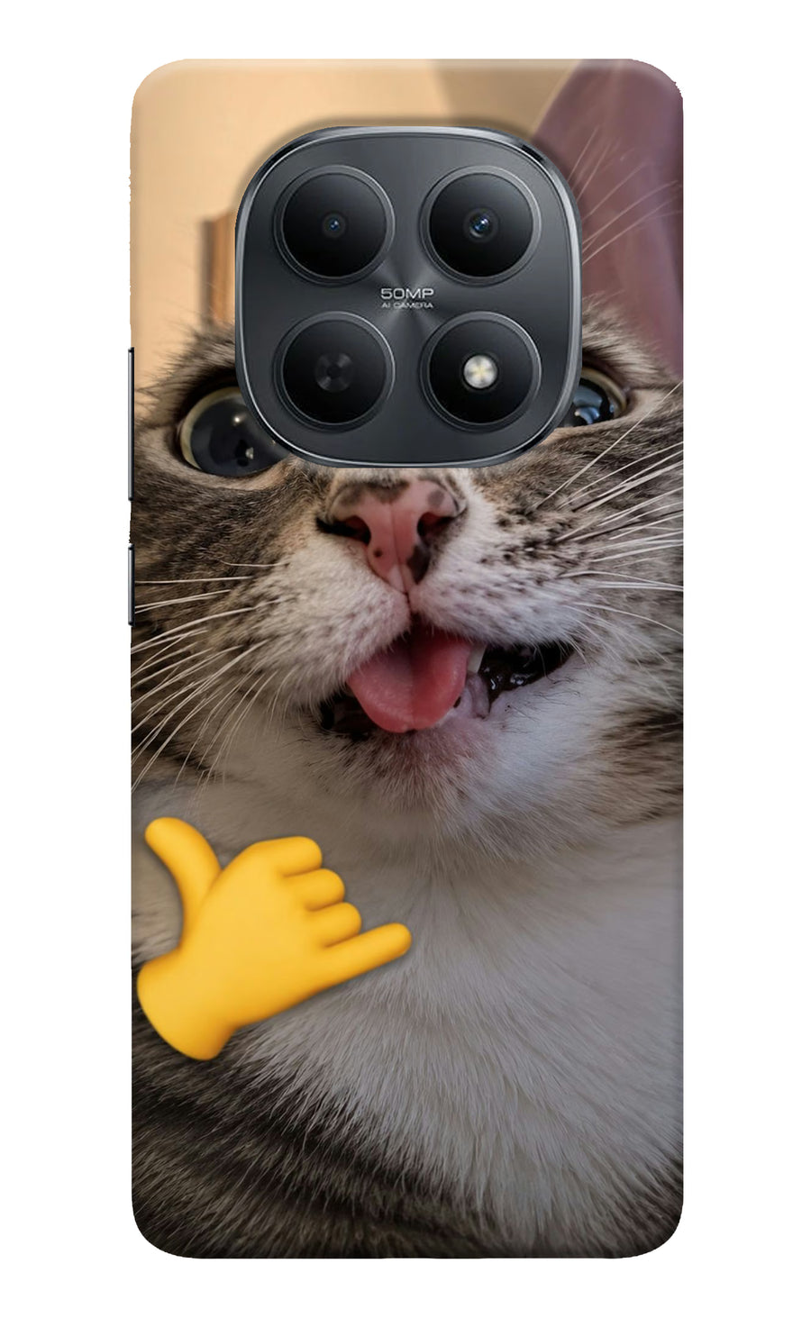 Silly Cat Call Poco M8 5G Back Cover, Hard case