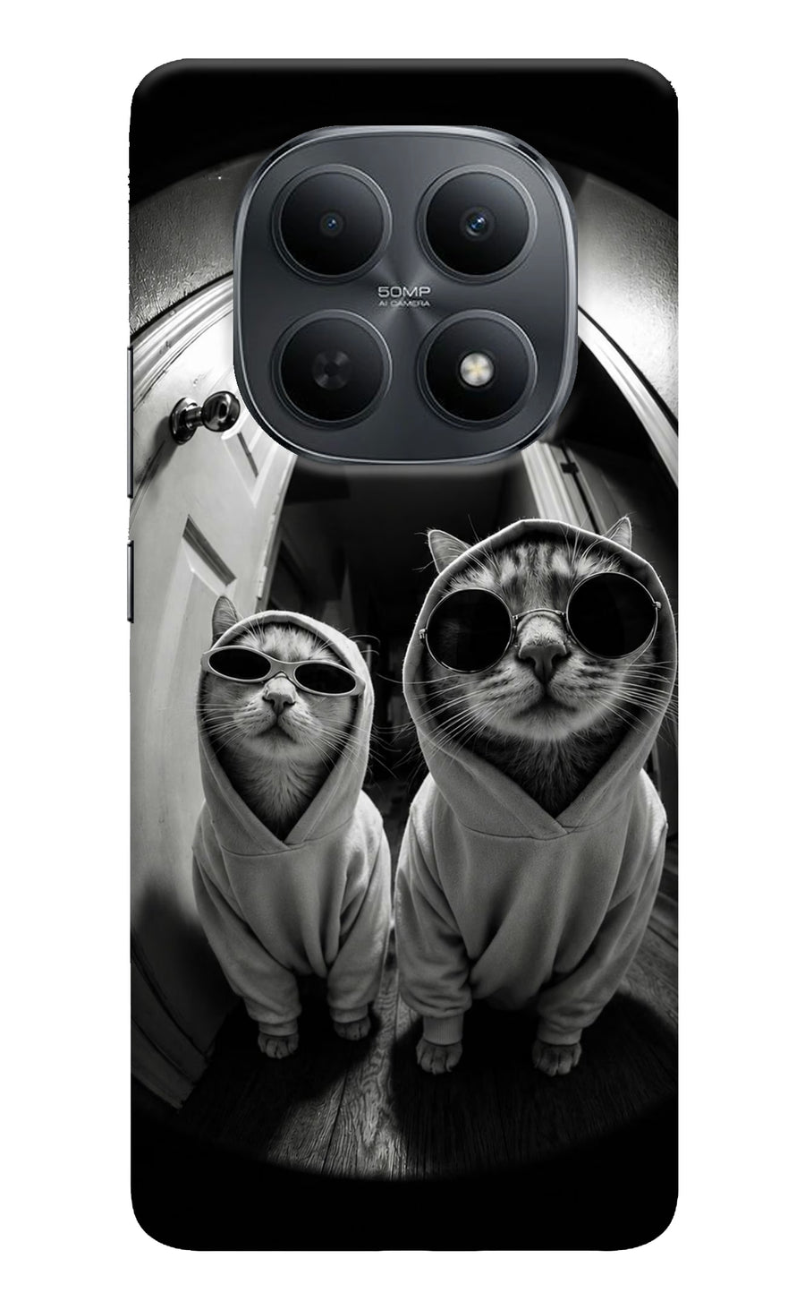 Hood Cats Poco M8 5G Back Cover, Hard case