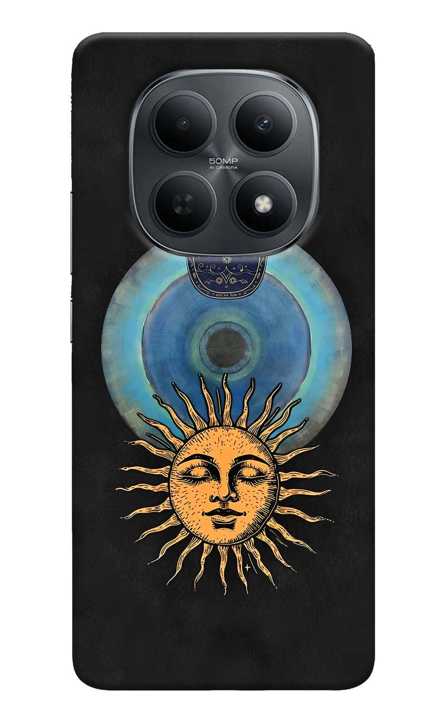Divine Sun Poco M8 5G Back Cover, Hard case