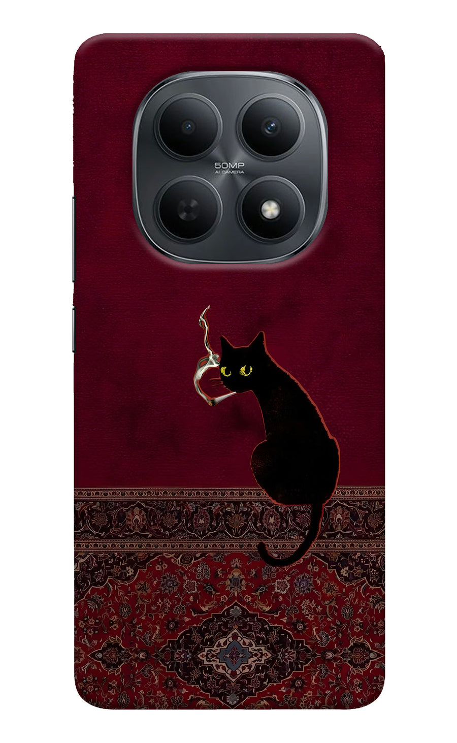 Midnight Cat Poco M8 5G Back Cover, Hard case