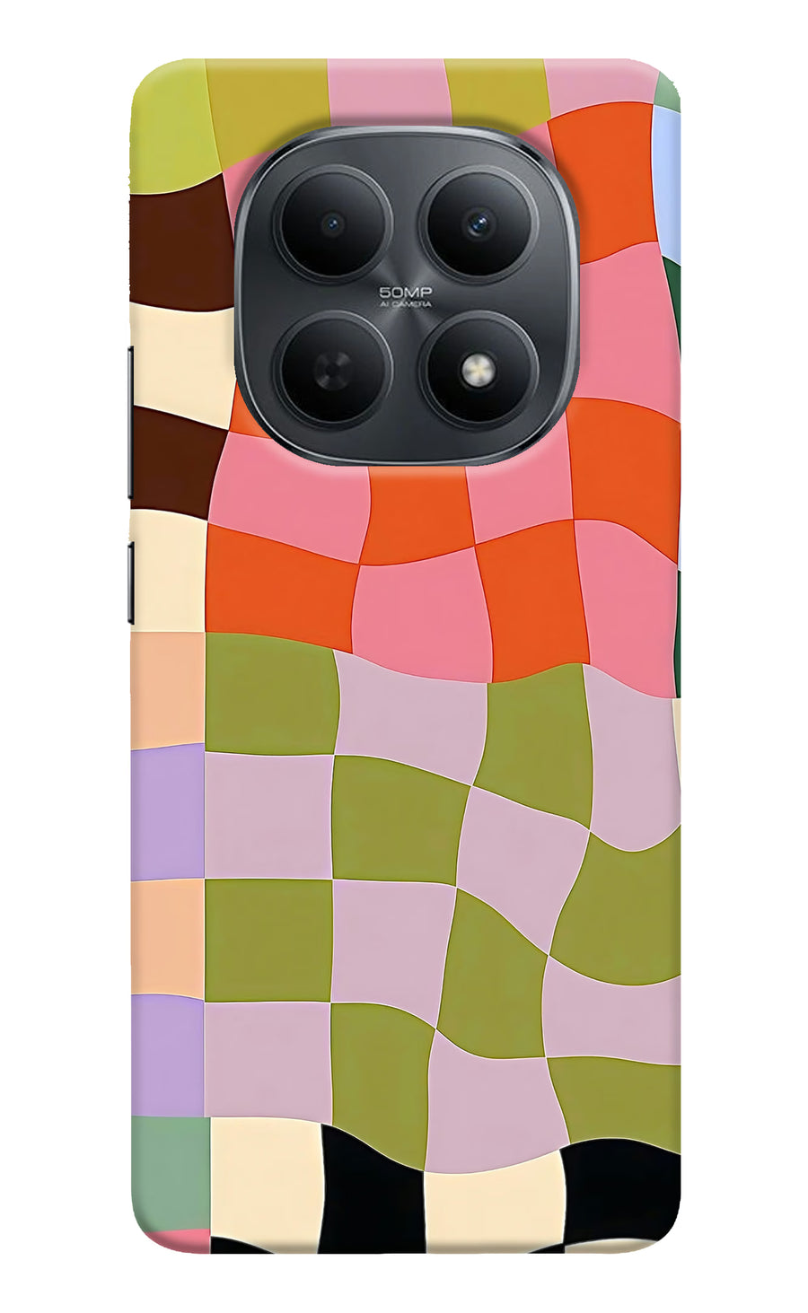 Wavy Grid Poco M8 5G Back Cover, Hard case