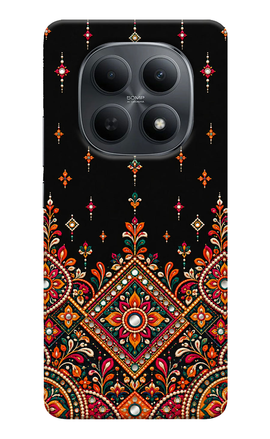 Noir Mehfil Poco M8 5G Back Cover, Hard case