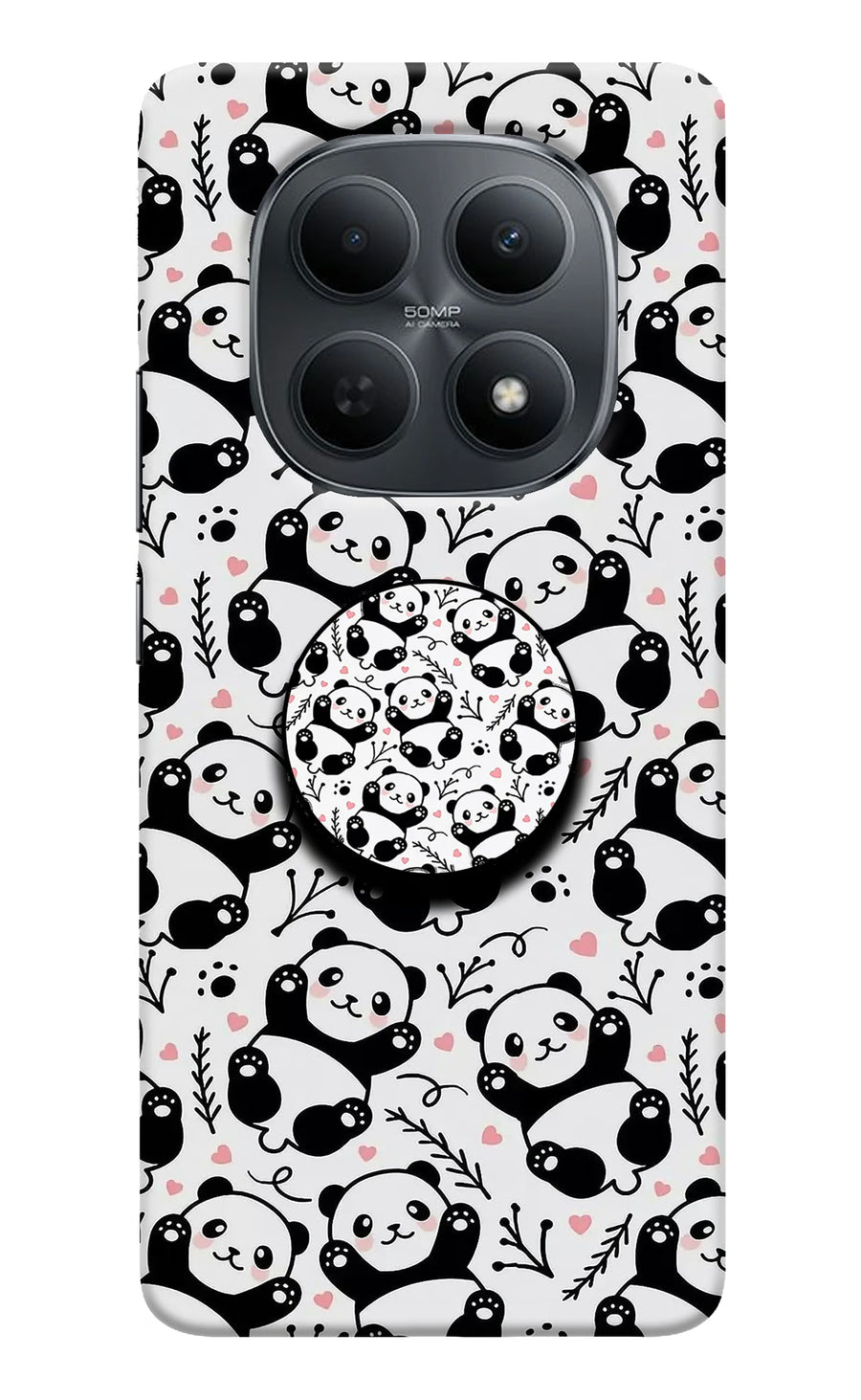 Cute Panda Poco M8 5G Pop Case, Hard case