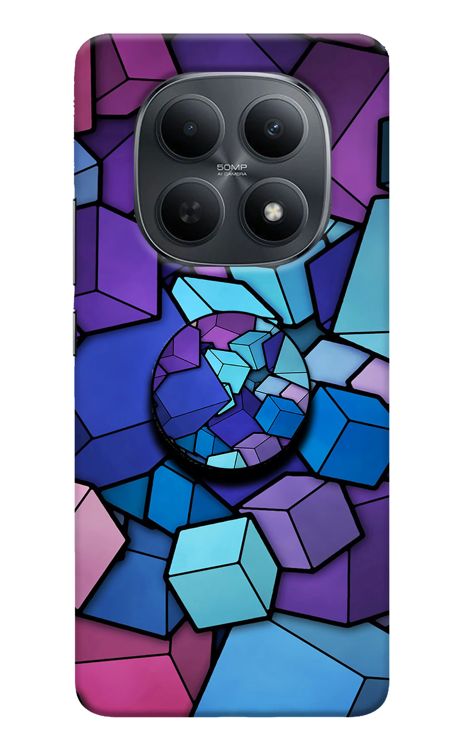 Cubic Abstract Poco M8 5G Pop Case, Hard case