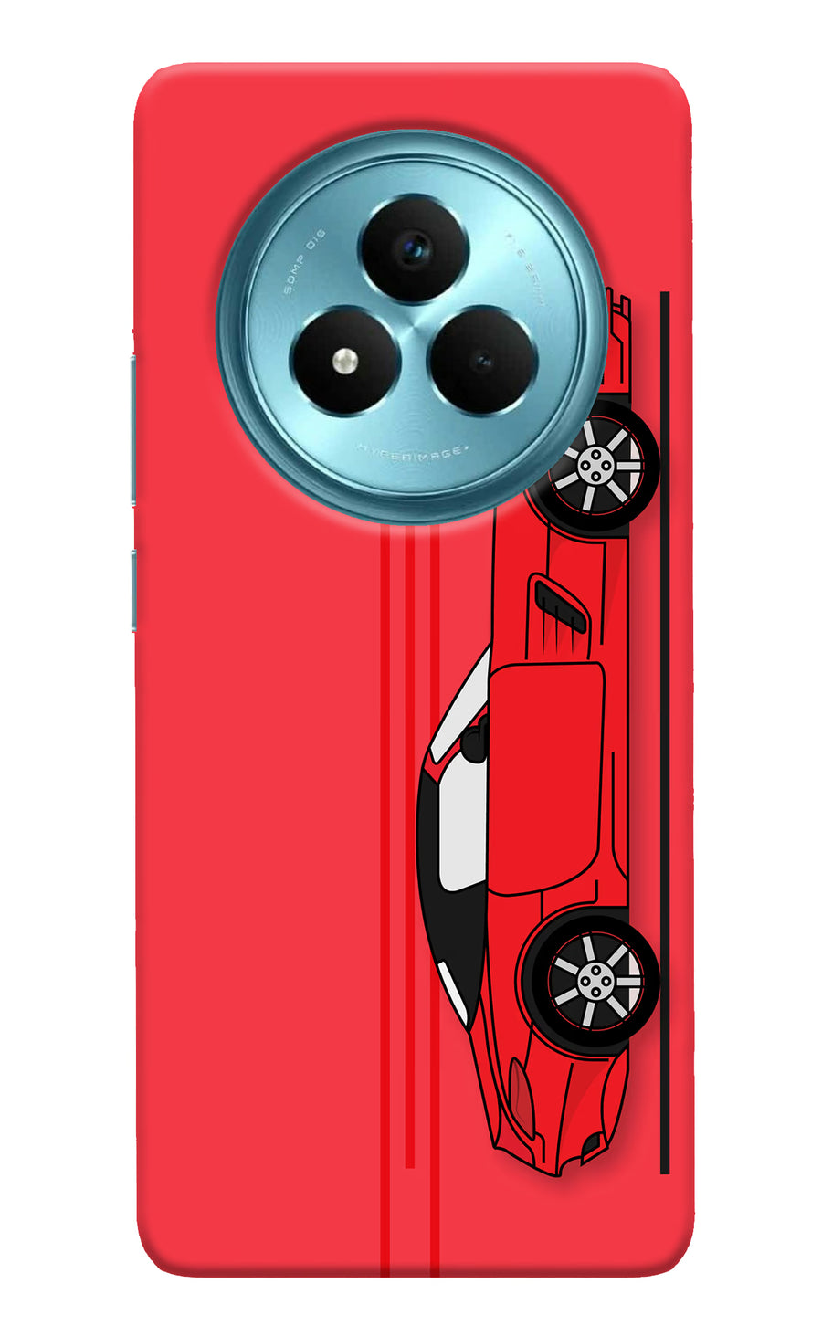 Red Velocity Realme Narzo 80 Pro 5G Back Cover, Hard case