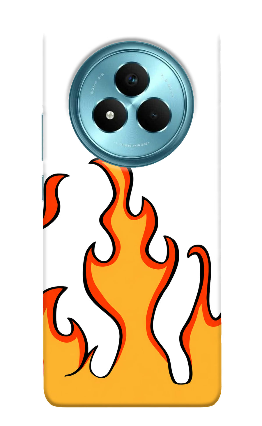Fired Up – White Realme Narzo 80 Pro 5G Back Cover, Hard case