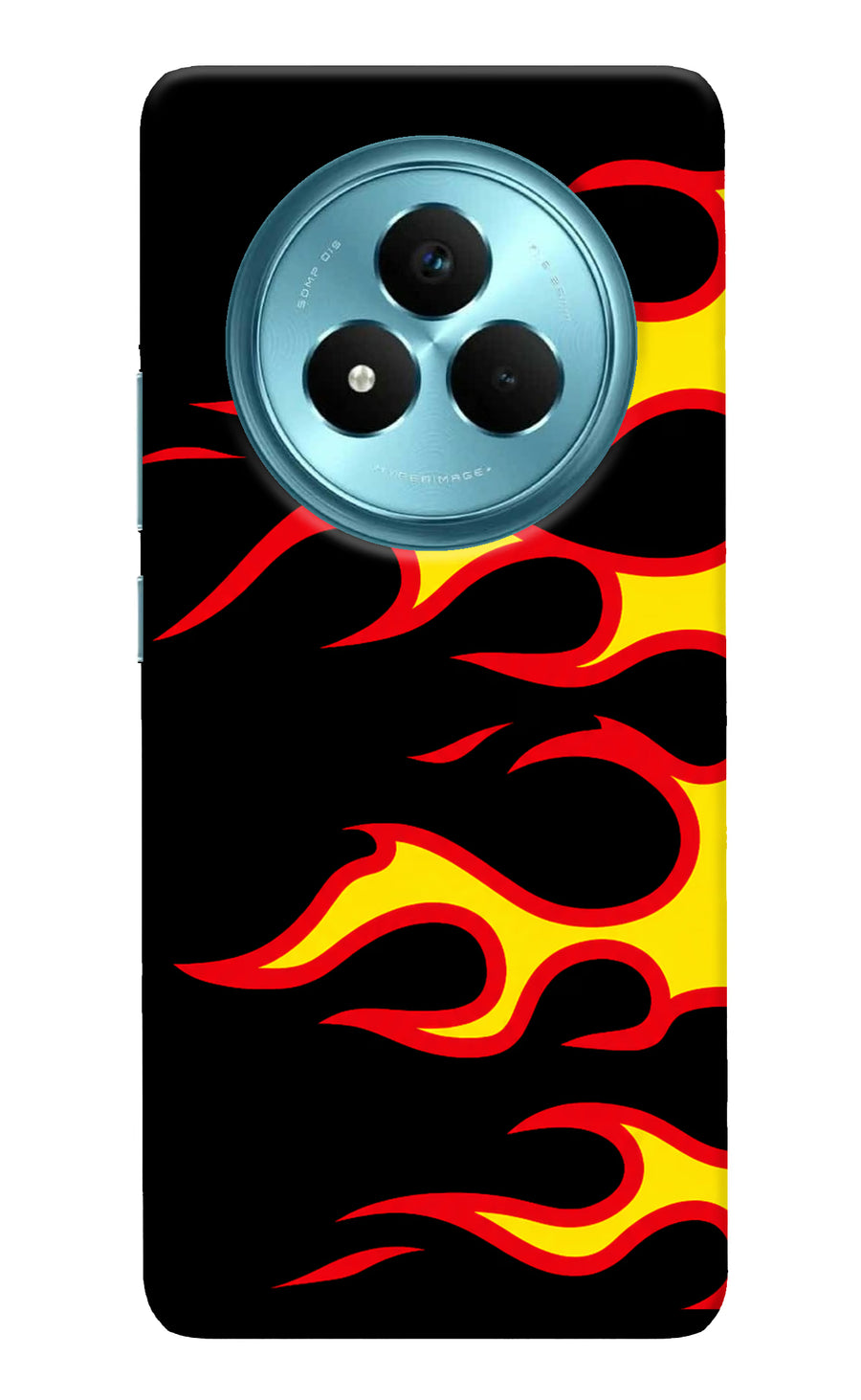 Side Sweep Flames Realme Narzo 80 Pro 5G Back Cover, Hard case