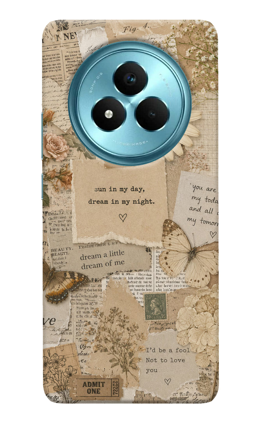 Vintage case Realme Narzo 80 Pro 5G Back Cover, Hard case