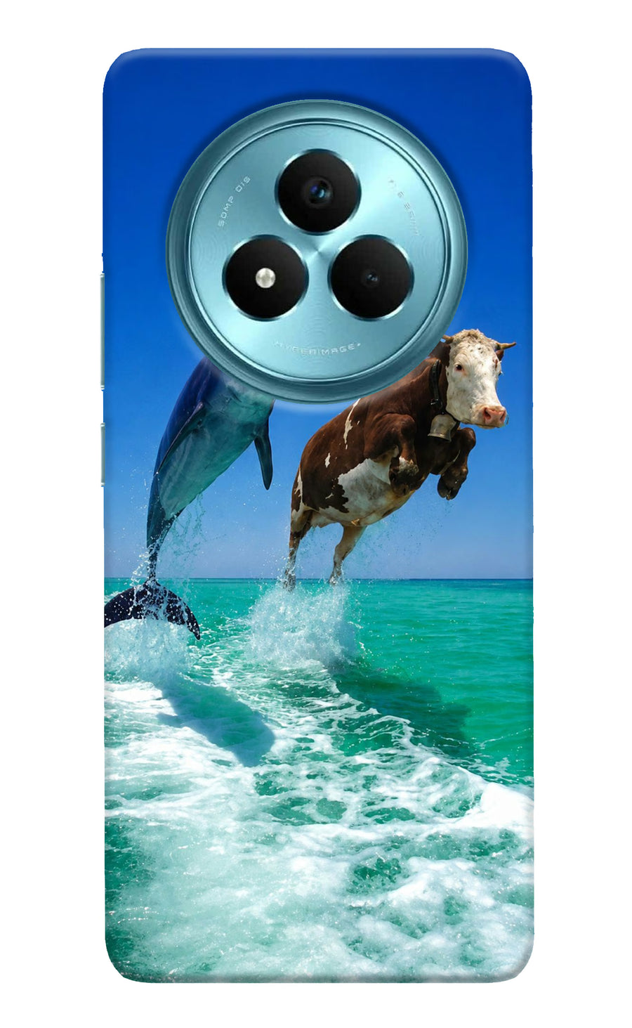 Dolphin vs Cow Realme Narzo 80 Pro 5G Back Cover, Hard case