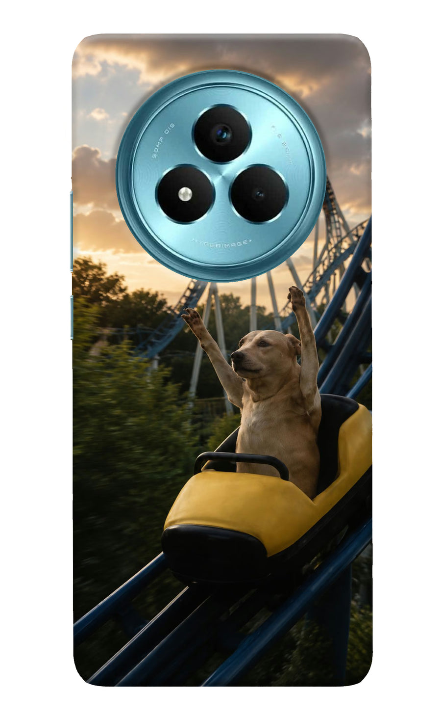 Rollercoaster Dog Realme Narzo 80 Pro 5G Back Cover, Hard case