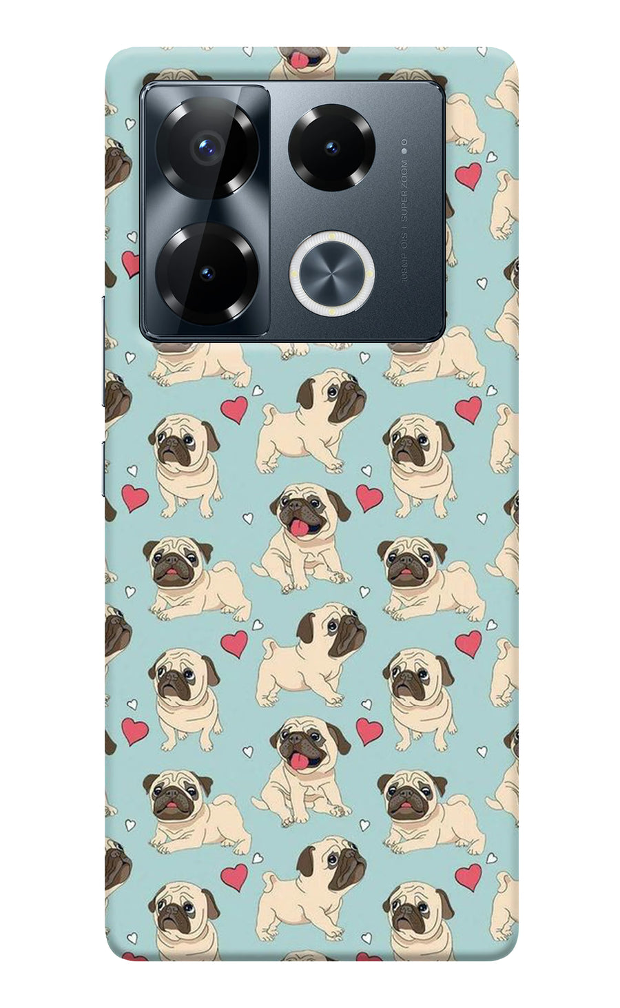 Pug Dog Infinix Note 40 Pro 5G Back Cover, Hard case