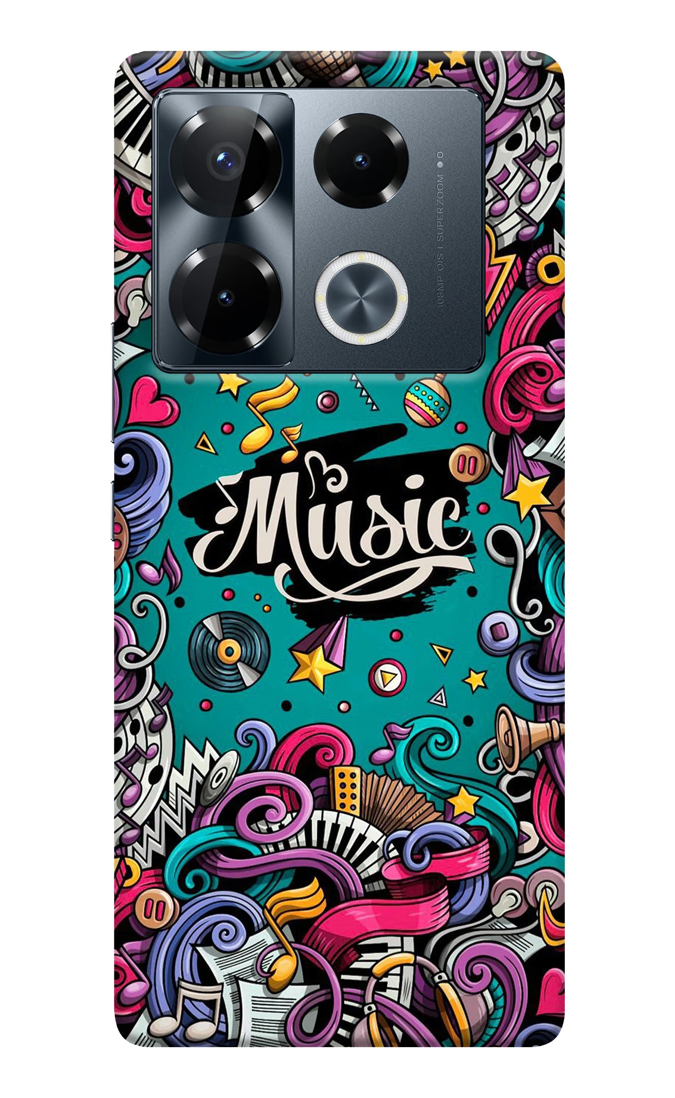 Save Big: Get the Music Graffiti Infinix Note 40 Pro 5G Back Cover ...