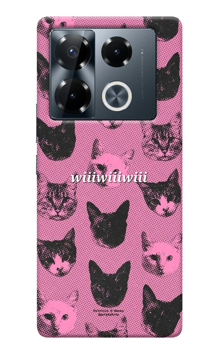 Pink Cats Infinix Note 40 Pro 5G Back Cover, Hard case
