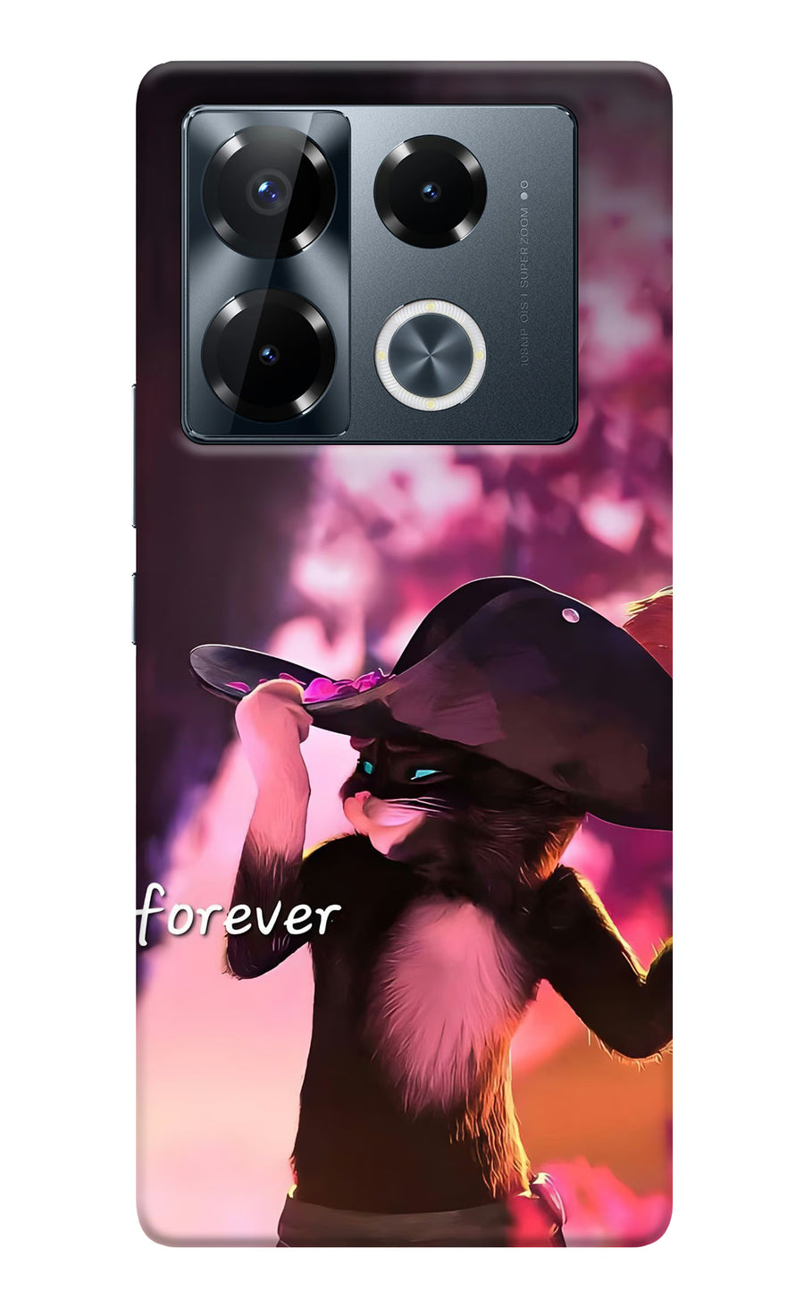 Forever Cat Infinix Note 40 Pro 5G Back Cover, Hard case