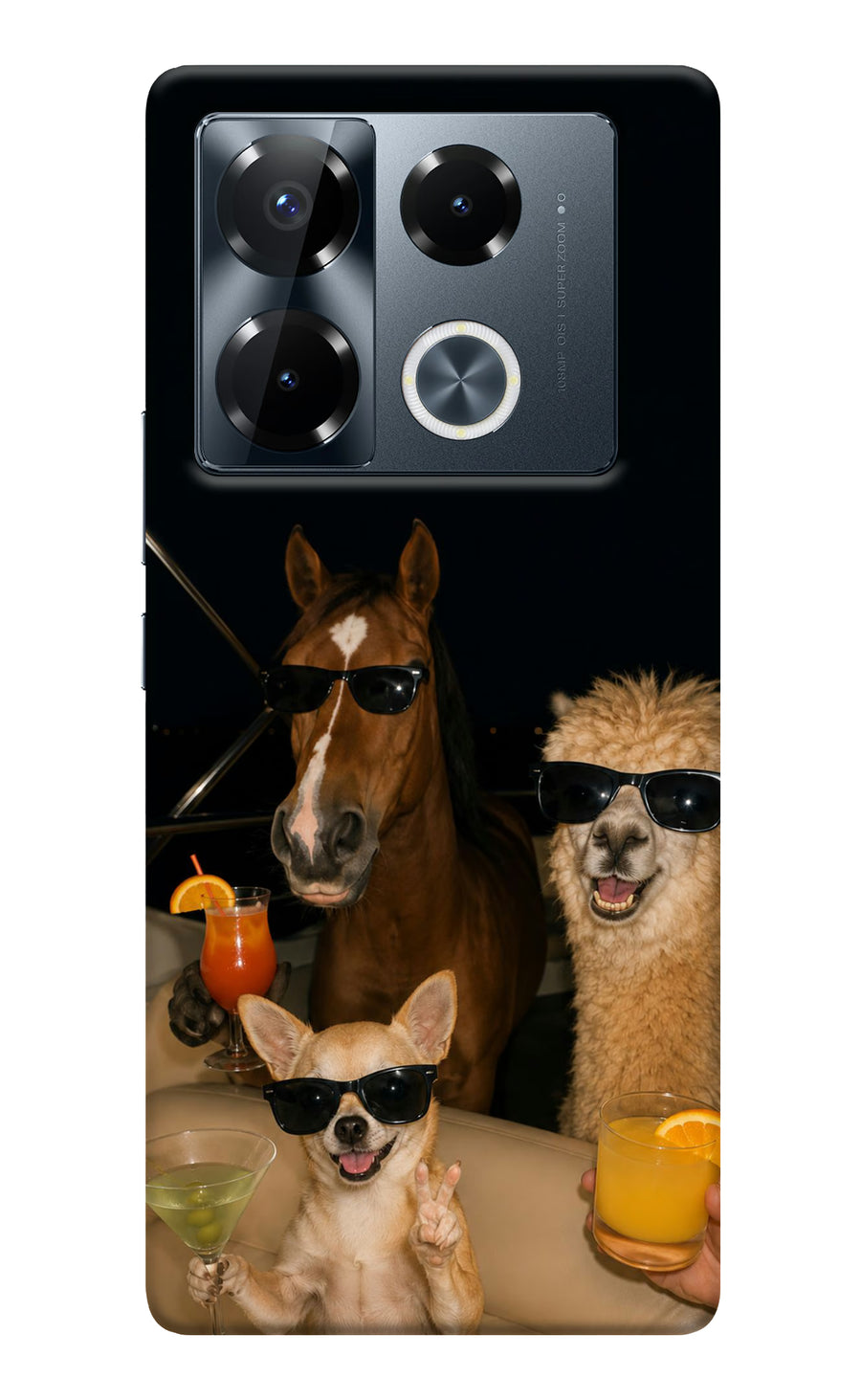 Party Squad Infinix Note 40 Pro 5G Back Cover, Hard case