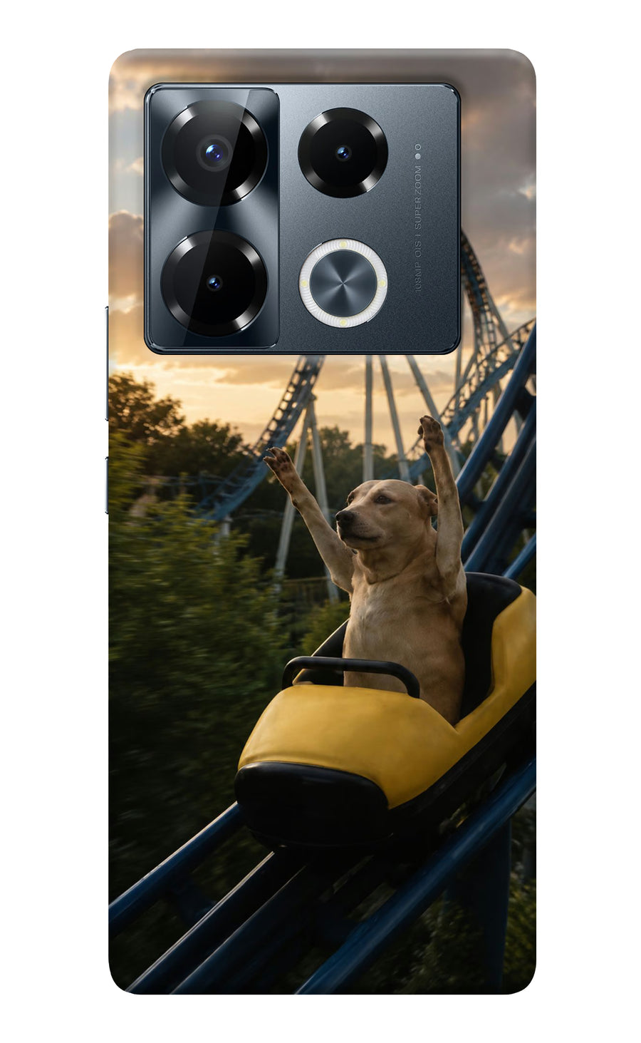 Rollercoaster Dog Infinix Note 40 Pro 5G Back Cover, Hard case