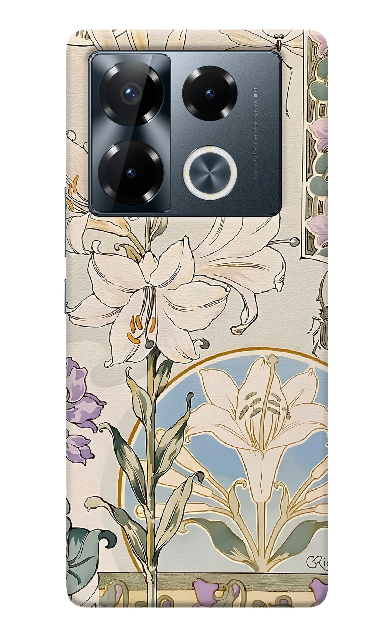 Save Big: Get the White Lily Infinix Note 40 Pro 5G Back Cover - Shop ...