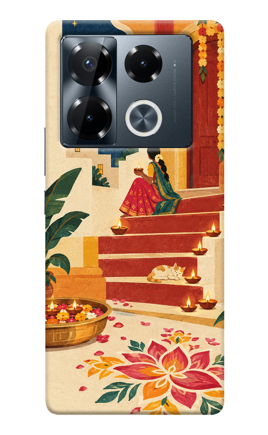 Diwali Rangoli Infinix Note 40 Pro 5G Back Cover, Hard case