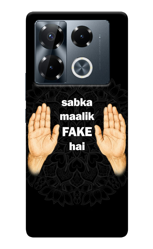 Sabka Malik Fake Infinix Note 40 Pro 5G Back Cover