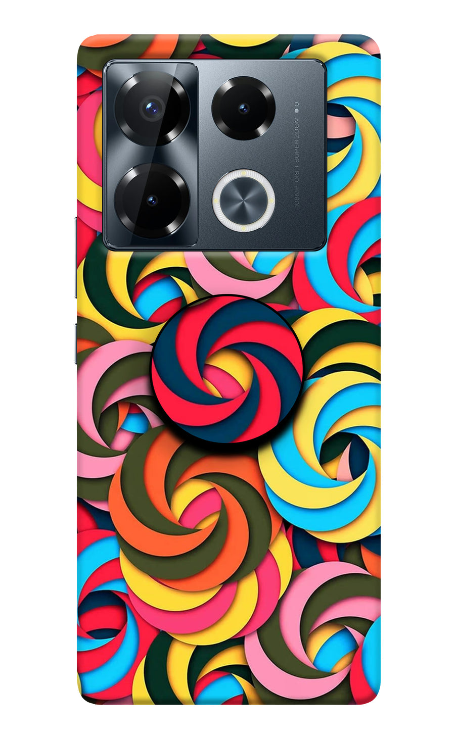 Spiral Pattern Infinix Note 40 Pro 5G Pop Case, Hard case