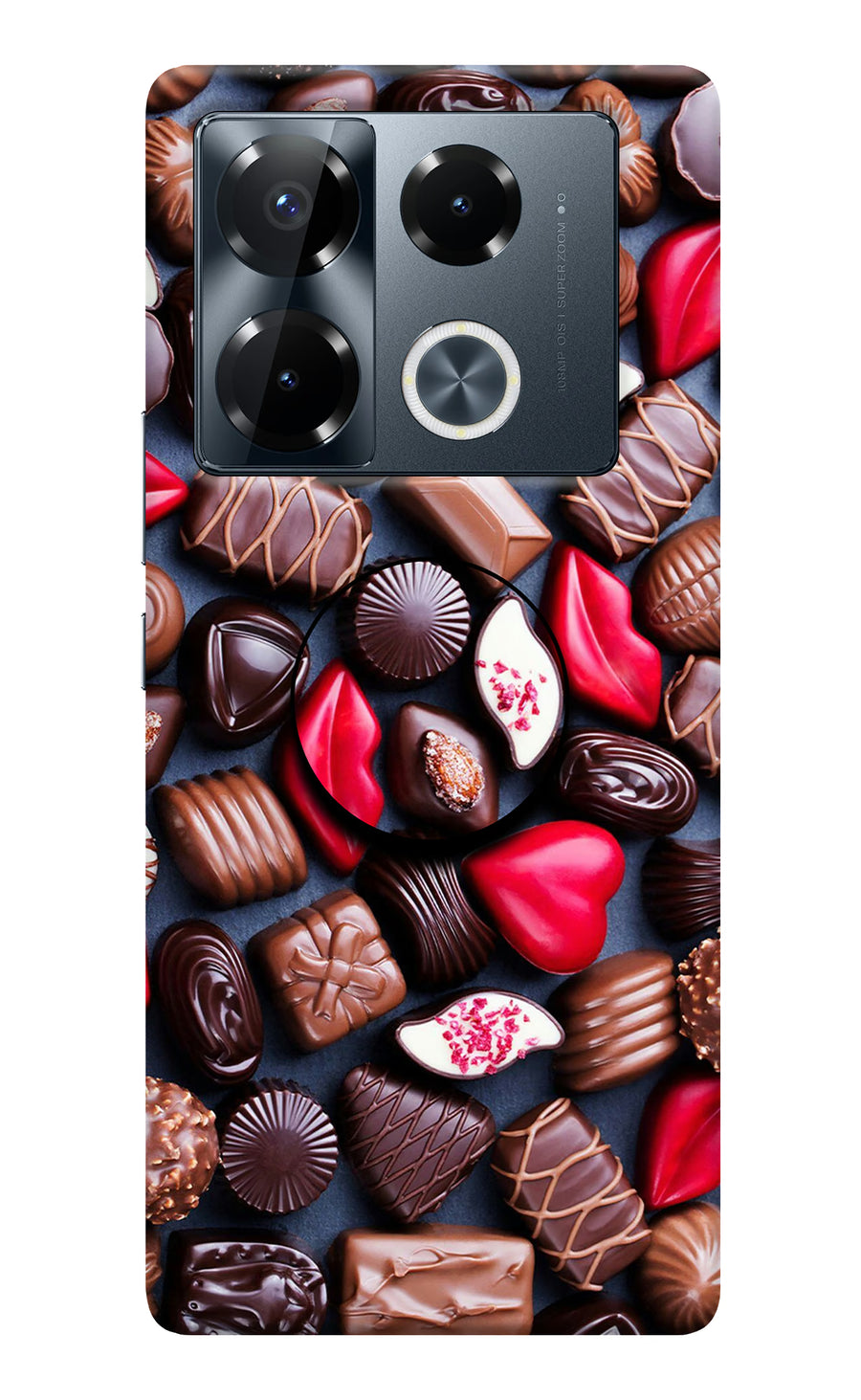 Chocolates Infinix Note 40 Pro 5G Pop Case, Hard case