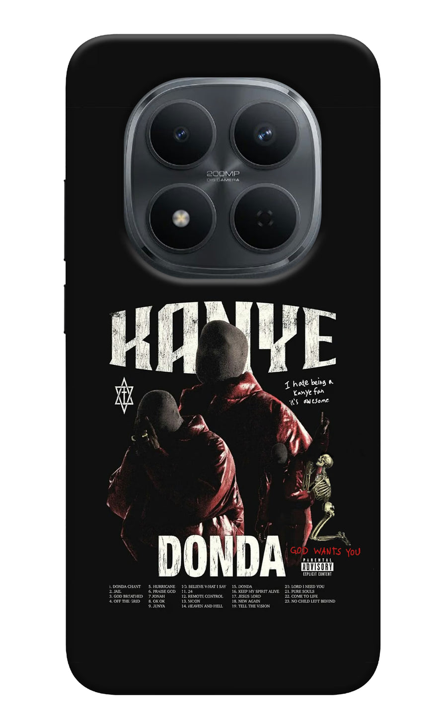 Donda Kanye West Redmi Note 15 Pro 5G Back Cover, Hard case