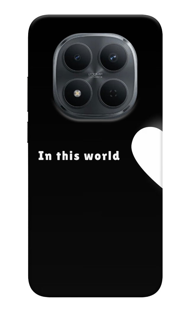 This World Redmi Note 15 Pro 5G Hard Case Back Cover by Casekaro