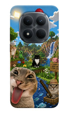 Minecraft Cat Chaos Redmi Note 15 Pro 5G Hard Case Back Cover by Casekaro