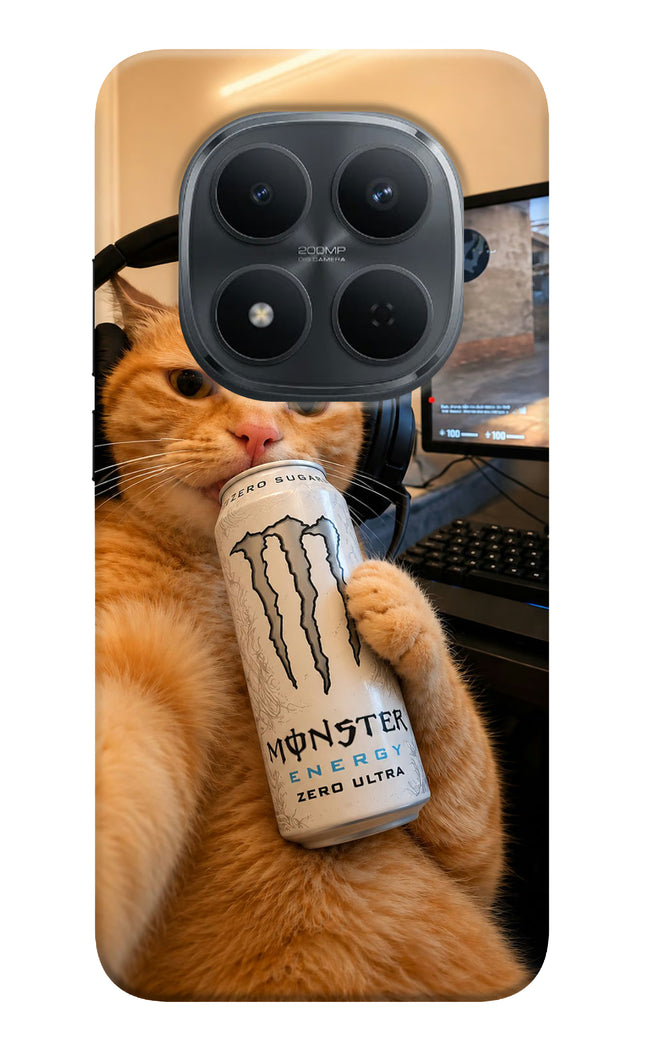 Gamer Cat Energy Redmi Note 15 Pro 5G Hard Case Back Cover by Casekaro
