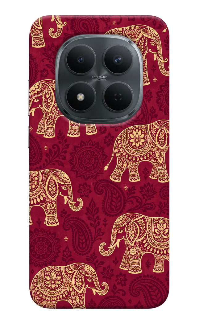 Maroon Elephant Redmi Note 15 Pro 5G Hard Case Back Cover by Casekaro