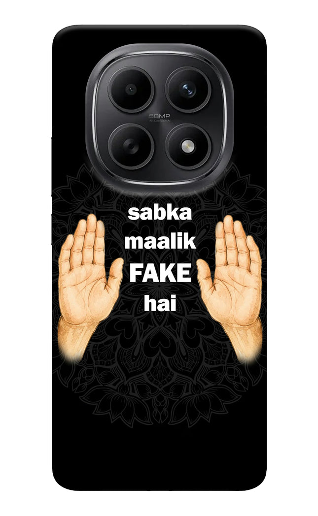 Sabka Malik Fake Redmi Note 15 SE 5G Hard Case Back Cover by Casekaro