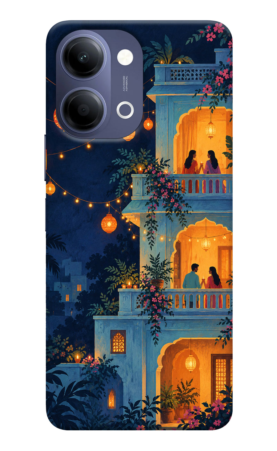 Balcony Glow Vivo Y21 5G Back Cover, Hard case