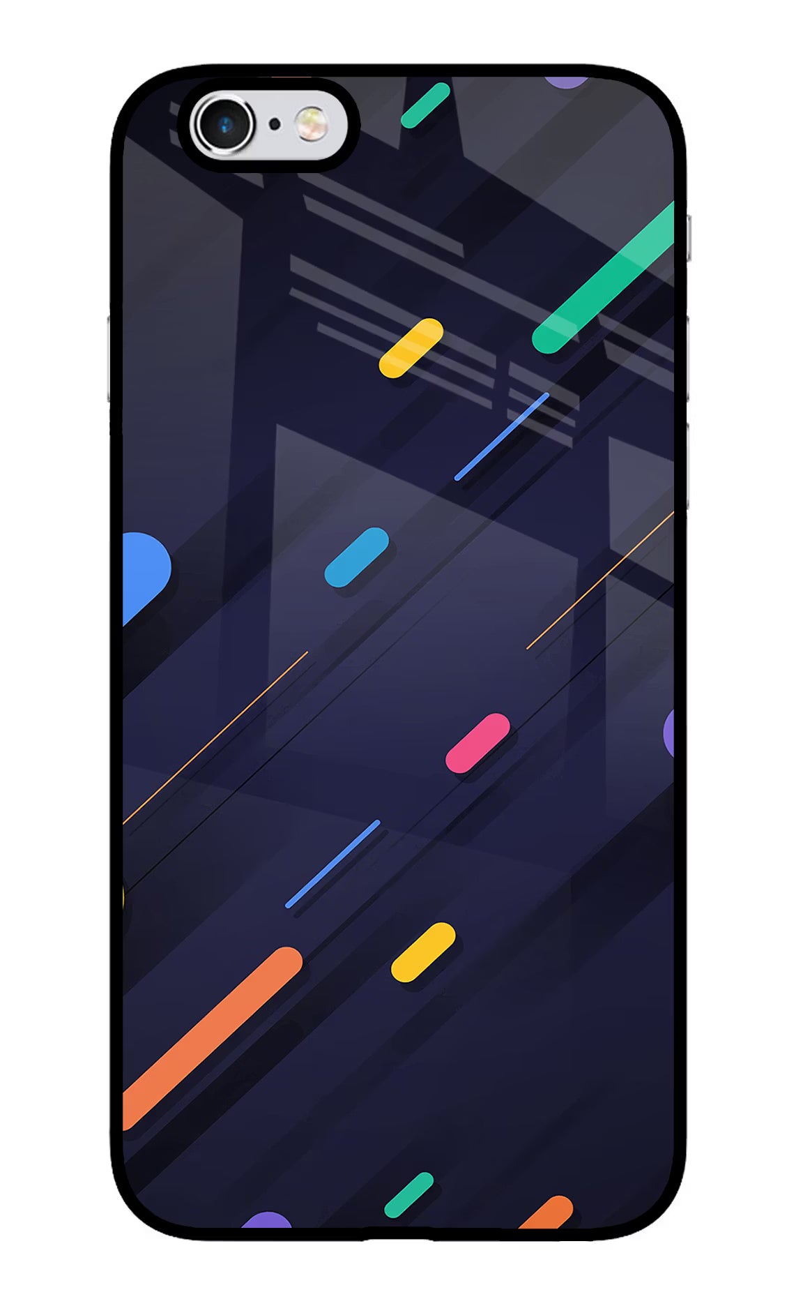 Abstract Design iPhone 6/6s Glass Case Back Cover by Casekaro