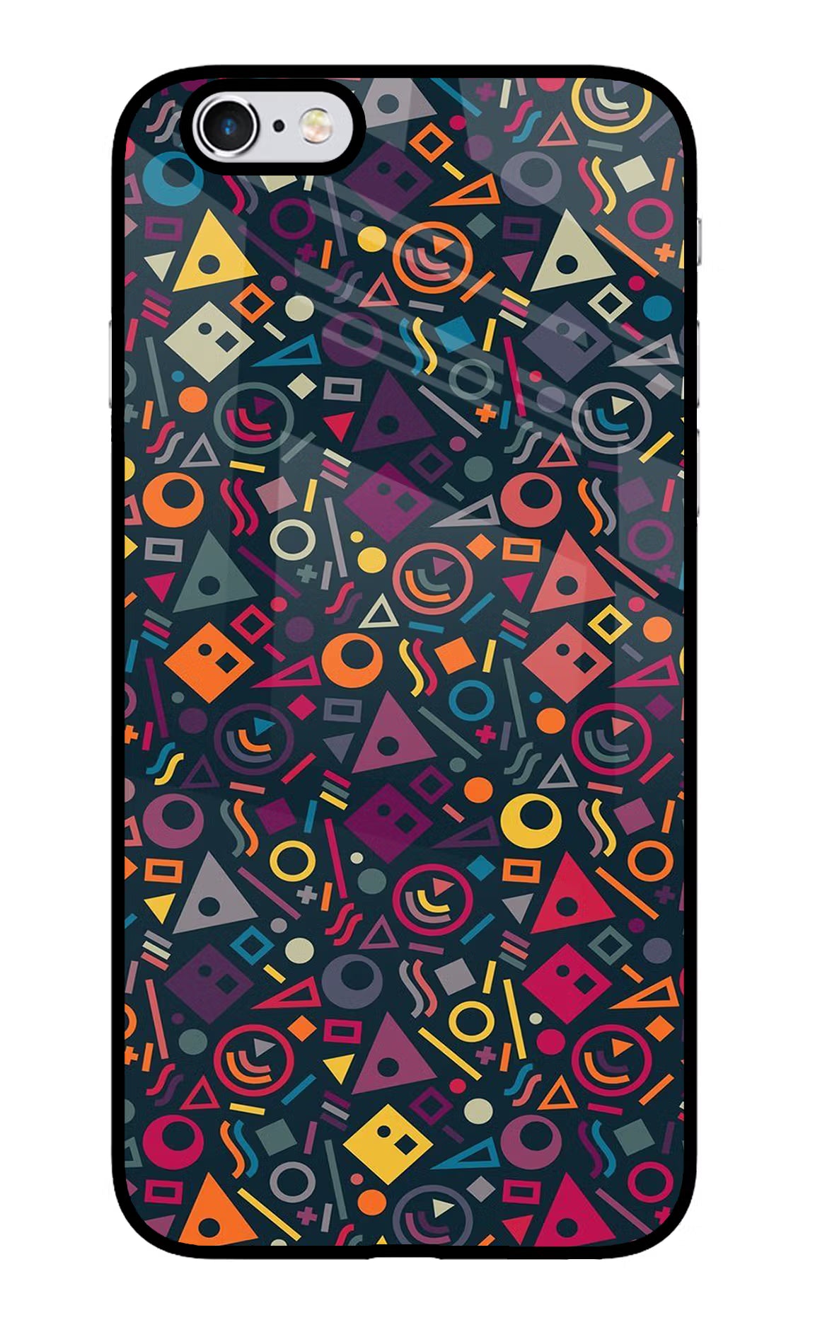 Geometric Abstract iPhone 6/6s Glass Case Back Cover by Casekaro