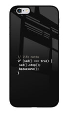 Life Motto Code iPhone 6/6s Glass Case