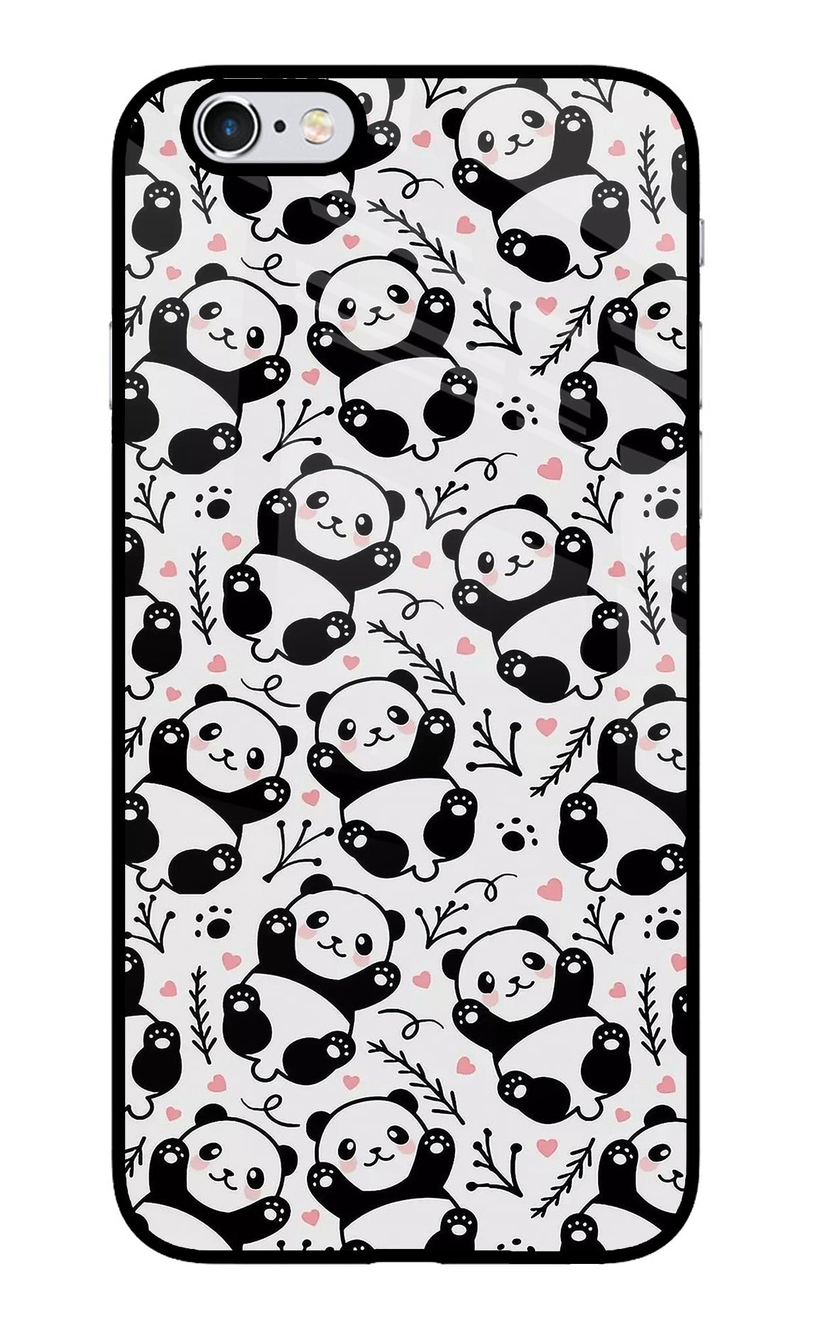 Cute Panda iPhone 6/6s Glass Case