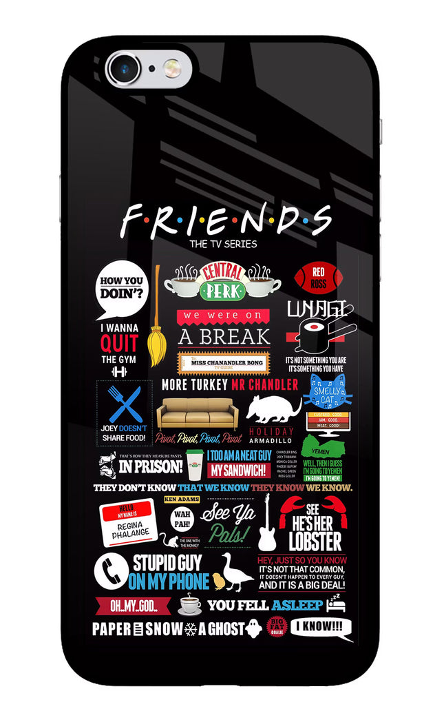 FRIENDS iPhone 6/6s Glass Case Back Cover by Casekaro