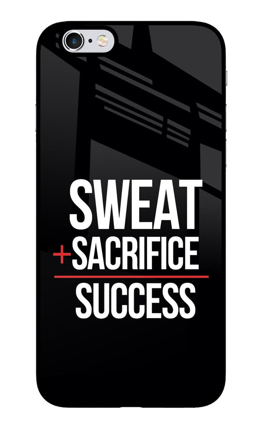 Sweat Sacrifice Success iPhone 6/6s Glass Case