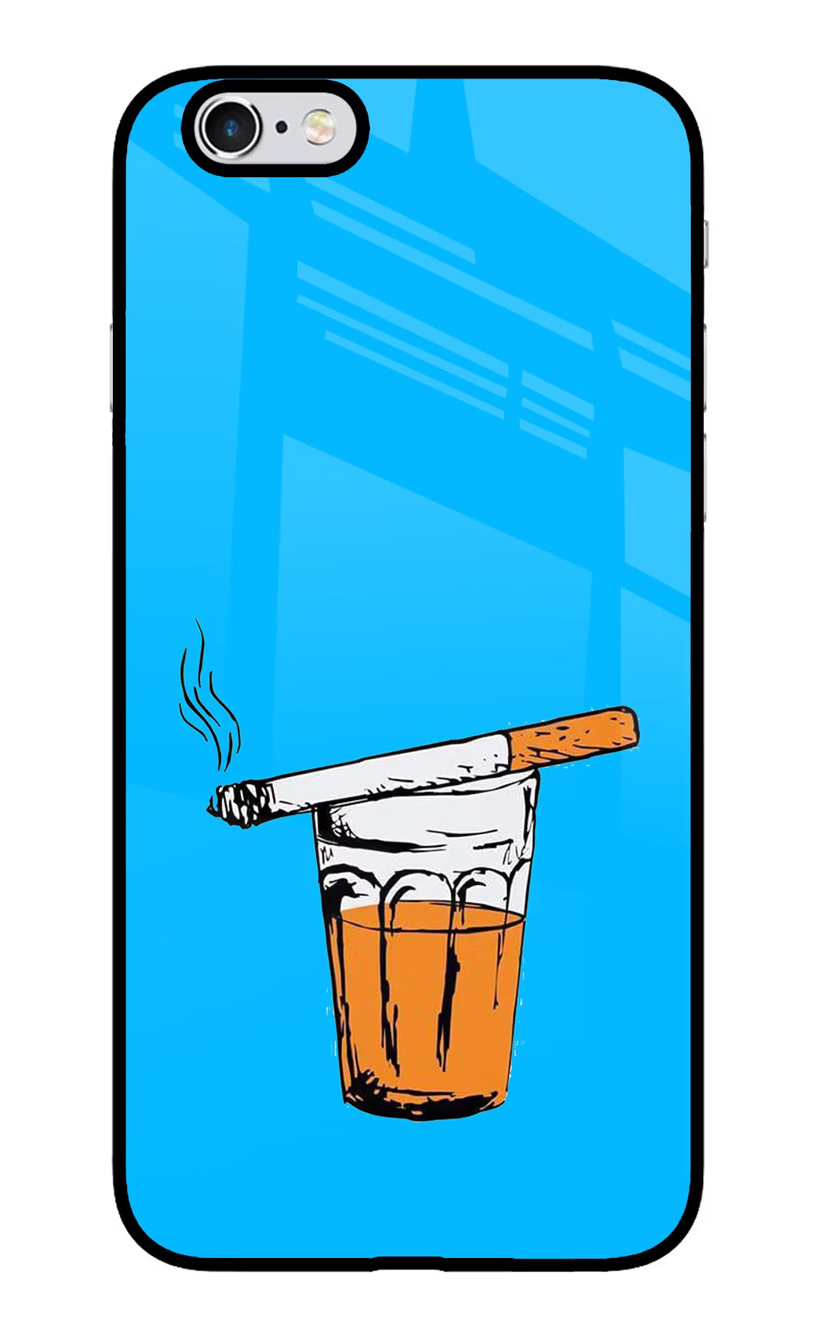 Chai Sutta iPhone 6/6s Glass Case Back Cover by Casekaro