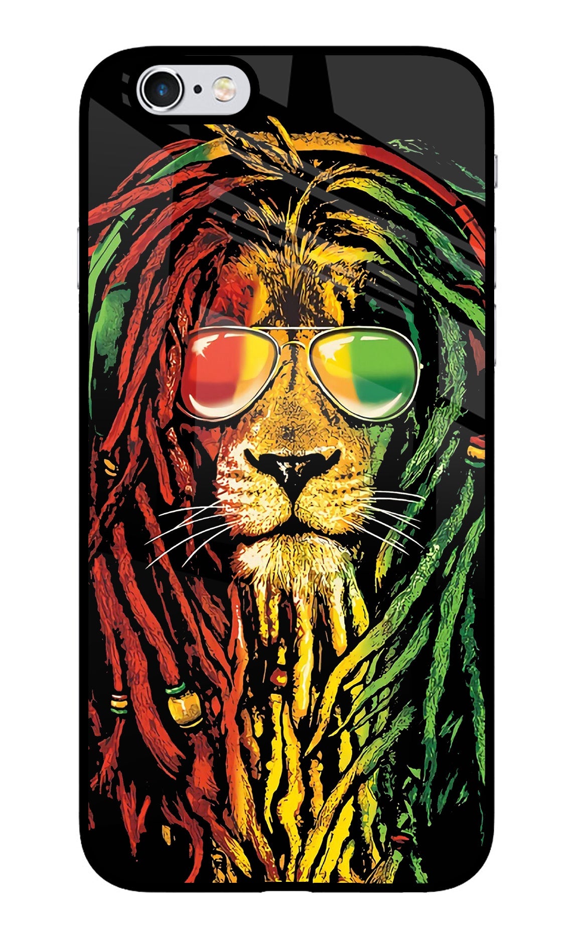 Rasta Lion iPhone 6/6s Glass Case