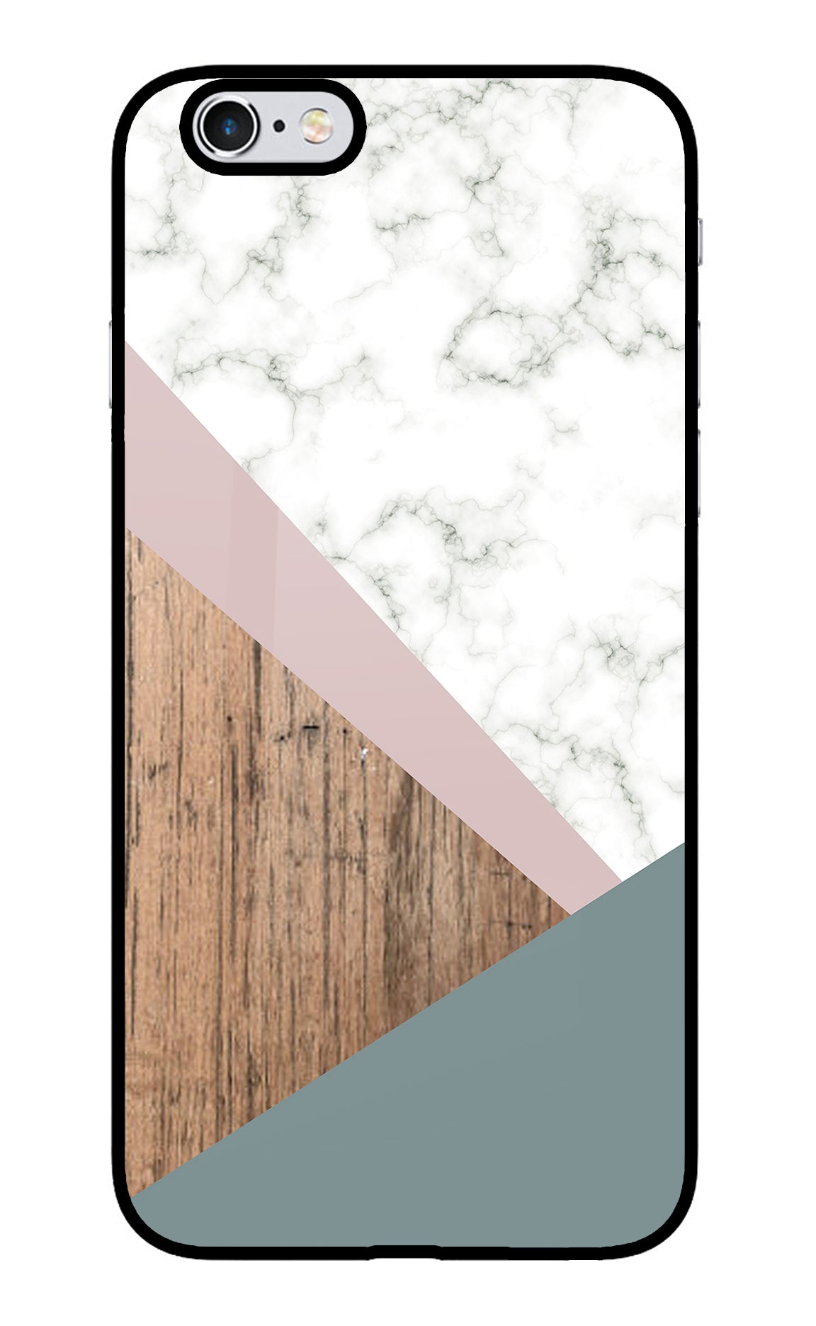 Marble wood Abstract iPhone 6/6s Glass Case