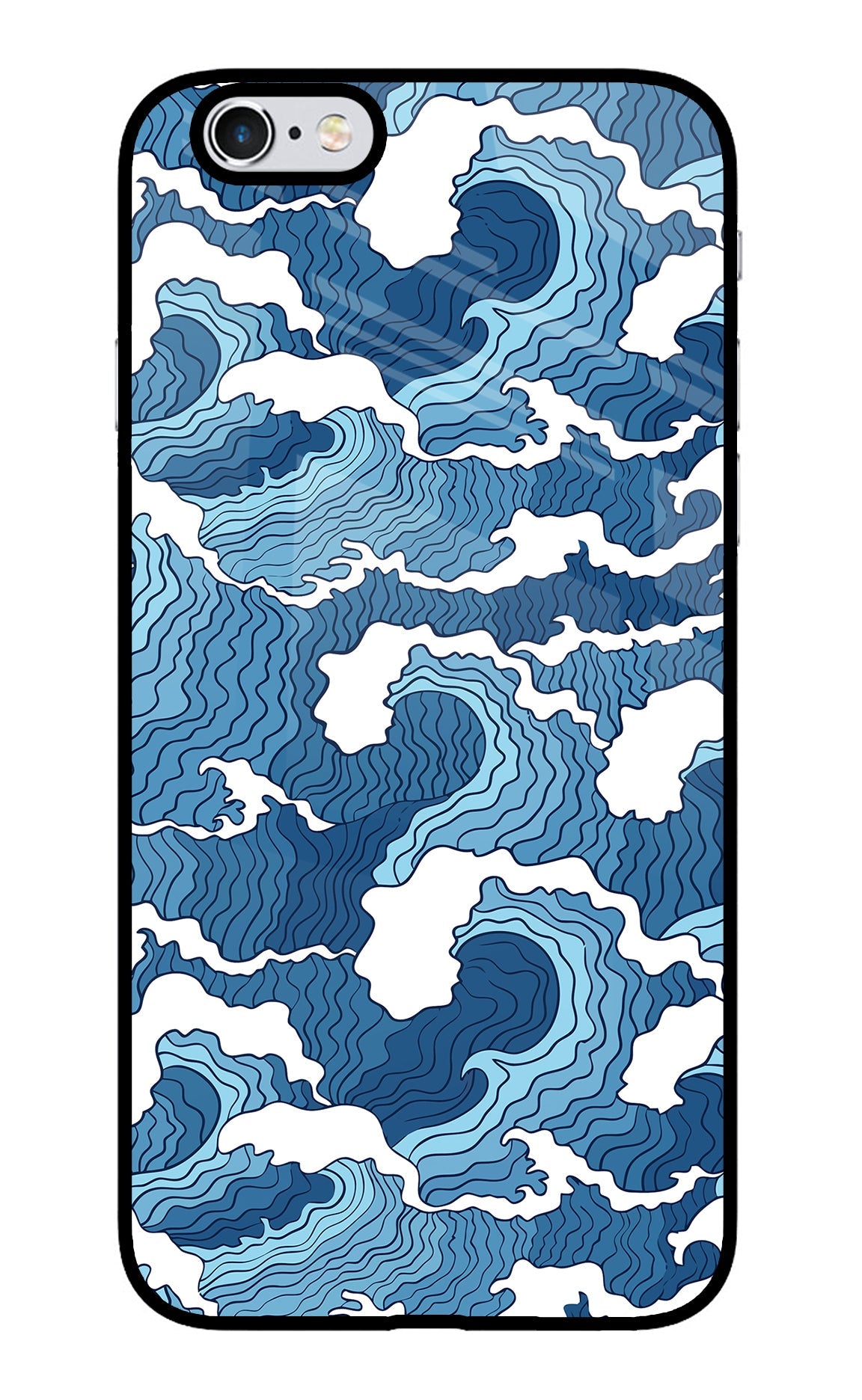 Blue Waves iPhone 6/6s Glass Case