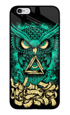 Green Owl iPhone 6/6s Glass Case