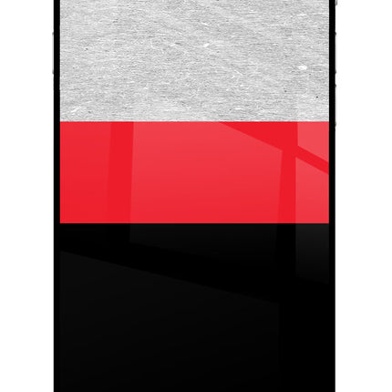 Tri Color Pattern iPhone 6/6s Glass Case
