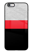 Tri Color Pattern iPhone 6/6s Glass Case