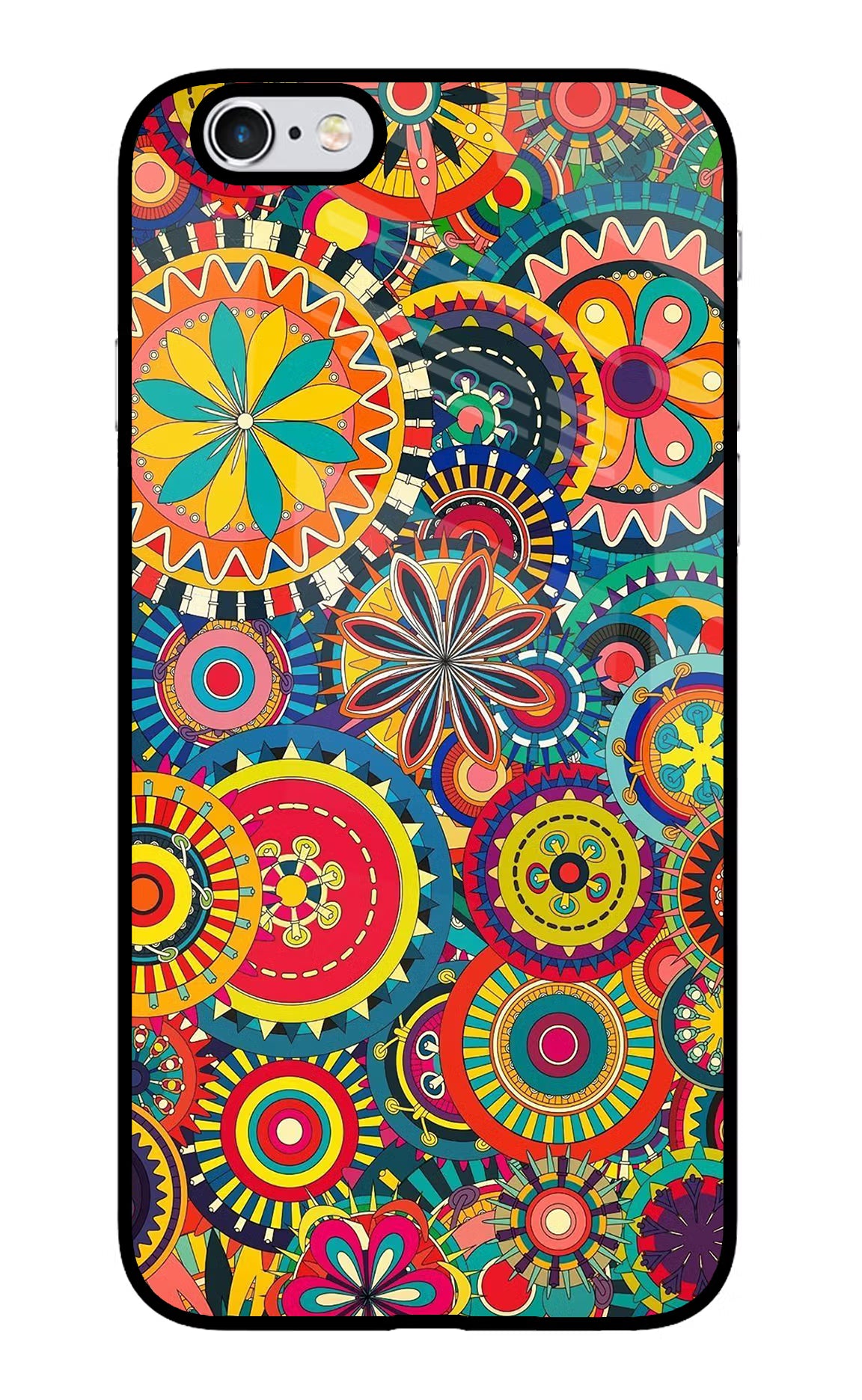 Gol Gol Art iPhone 6/6s Glass Case Back Cover by Casekaro
