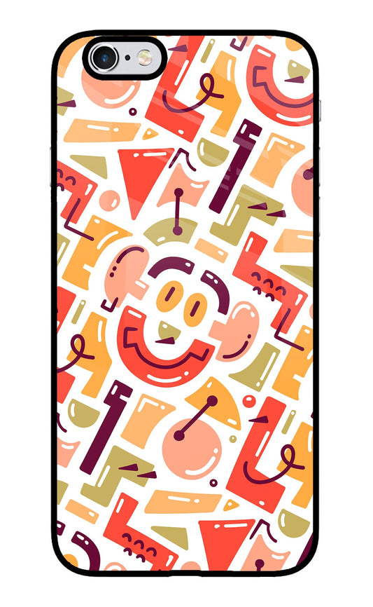 Doodle Pattern iPhone 6/6s Glass Case