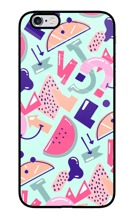 Doodle Pattern iPhone 6/6s Glass Case