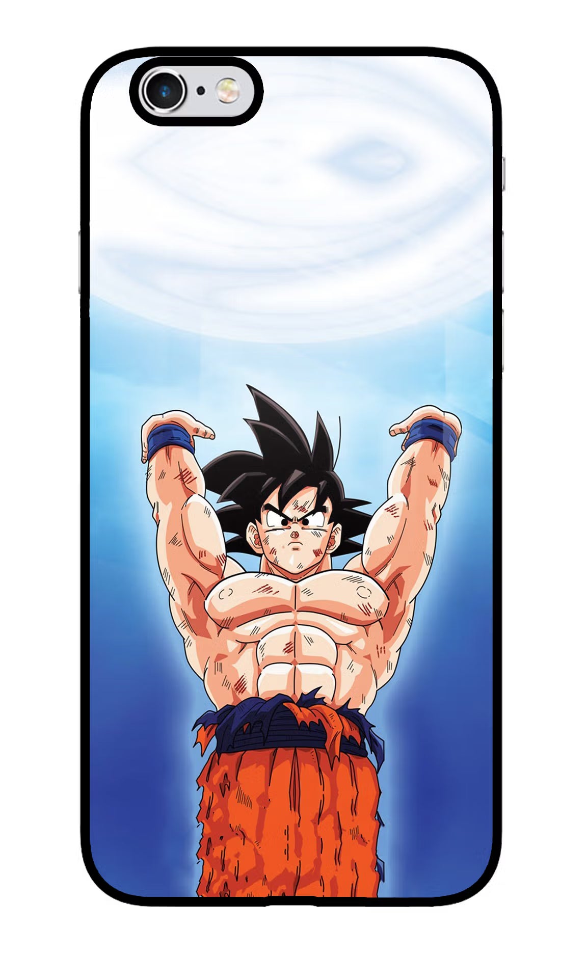 Goku Power iPhone 6/6s Glass Case Back Cover by Casekaro